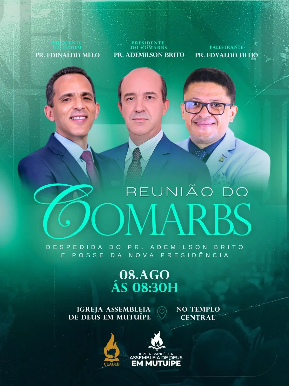 Reunião do COMARBS — Despedida do Pr. Ademilson Brito