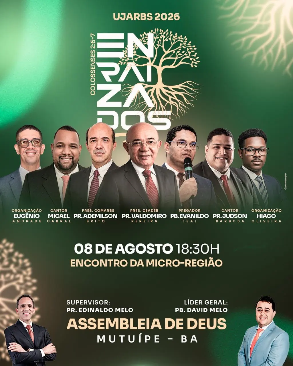 UJARBS 2026 — Encontro da Microrregião "Enraizados"